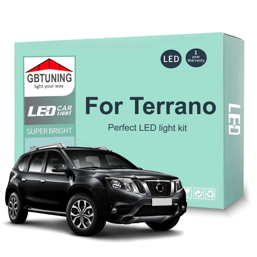 LED Interior Light Bulb Kit For Nissan Terrano I II 1 2 WD21 R20 D10 1987-2016 2017 2018 2019 2020 2021 Car Lamp Canbus No Error