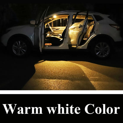 11Pcs LED Interior Light Bulb Kit For Skoda Kodiaq 2016 2017 2018 2019 2020 2021 Car LED Reading Dome Trunk Lamp Canbus No Error