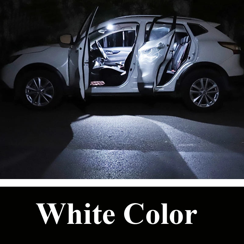11Pcs LED Interior Light Bulb Kit For Skoda Kodiaq 2016 2017 2018 2019 2020 2021 Car LED Reading Dome Trunk Lamp Canbus No Error