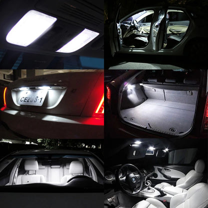 11Pcs LED Interior Light Bulb Kit For Skoda Kodiaq 2016 2017 2018 2019 2020 2021 Car LED Reading Dome Trunk Lamp Canbus No Error