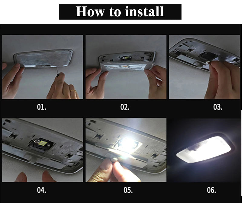 11Pcs LED Interior Light Bulb Kit For Skoda Kodiaq 2016 2017 2018 2019 2020 2021 Car LED Reading Dome Trunk Lamp Canbus No Error