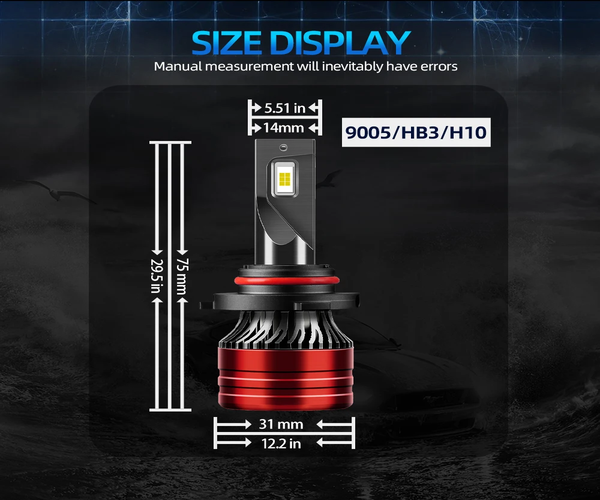 Chevy Suburban 2007-2014, 22000 Lumens LED Headlight Bulbs